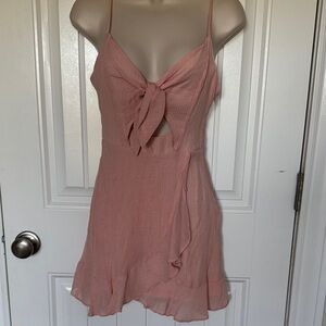 American Threads Pink Mini Dress